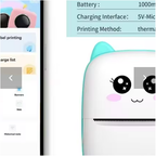 Mini Printer, Ink less Sticker Maker, Photo Journal Notes Memo