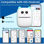 Mini Printer, Ink less Sticker Maker, Photo Journal Notes Memo