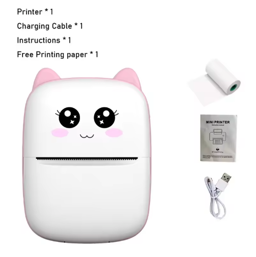 Mini Printer, Ink less Sticker Maker, Photo Journal Notes Memo