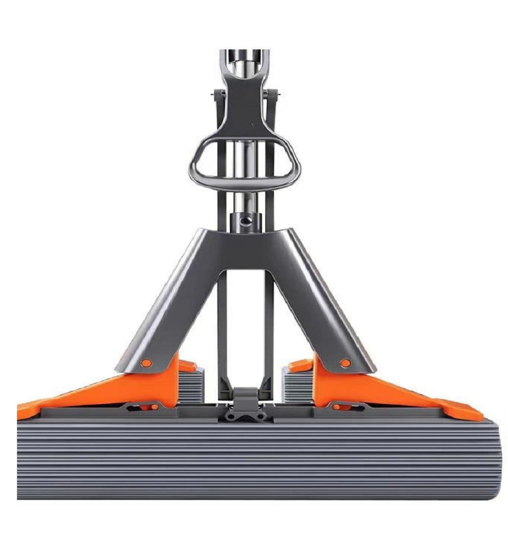 Premium Spong Mop Telescopic Stainless Steel Pipe & Extra Sponge for Efficient Home Cleaning