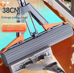 Premium Spong Mop Telescopic Stainless Steel Pipe & Extra Sponge for Efficient Home Cleaning